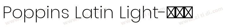 Poppins Latin Light字体转换